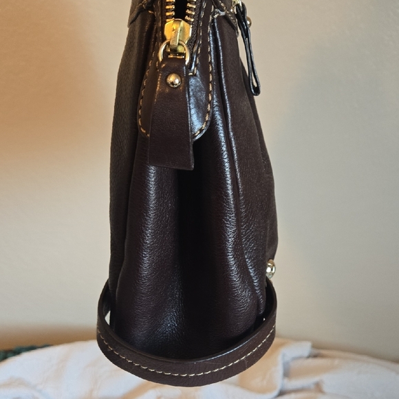 Elliott Lucca Leather Dark Brown Purse - Picture 15 of 16